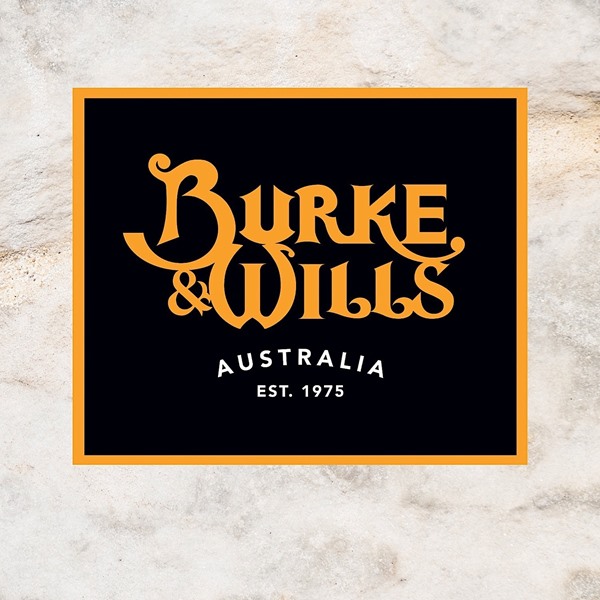 Picture of Burke & Wills Sticker 120 Black/Gold