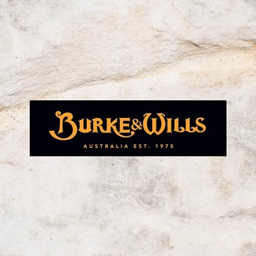 Picture of Burke & Wills Sticker 190 Black/Gold